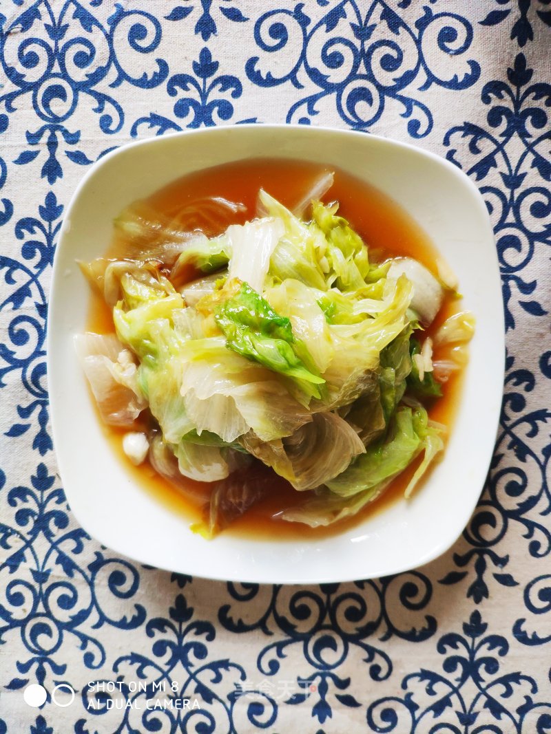 Quick Hand Fried Western Lettuce with Oyster Sauce recipe