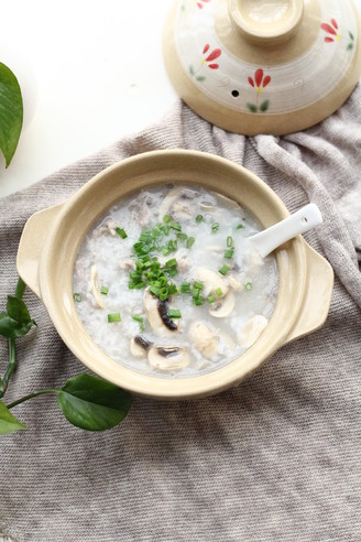 Tenderloin, Mushroom and Polished Rice Porridge