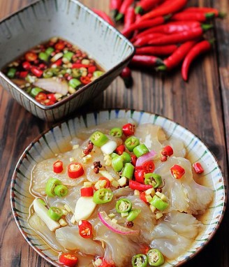 Hot and Sour Jellyfish Head recipe