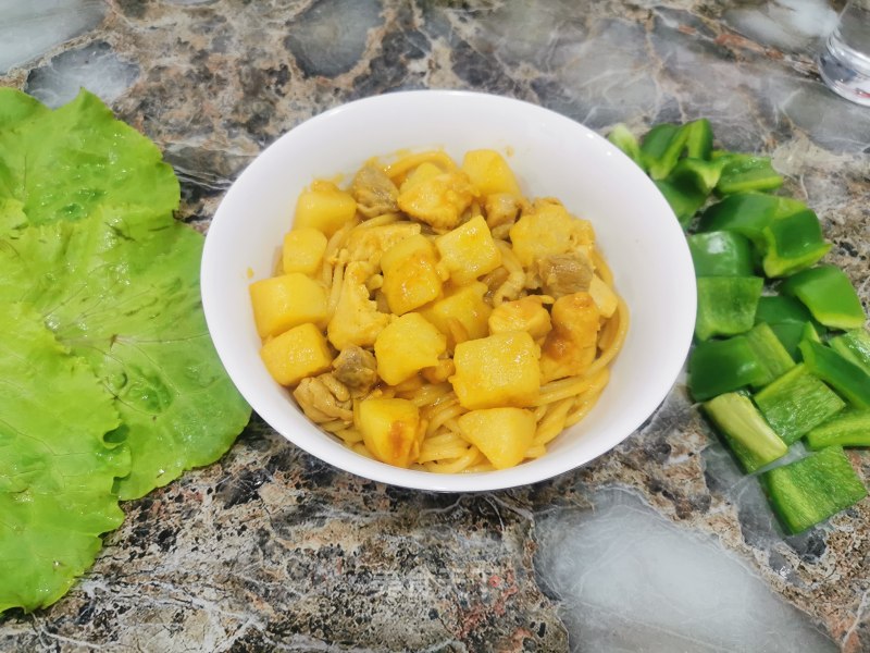 Pasta with Curry Chicken recipe