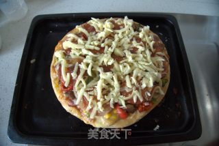 Full of Fillings-bacon Sausage Pizza recipe