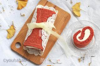 #aca烤明星大赛#red Velvet Cake Roll recipe