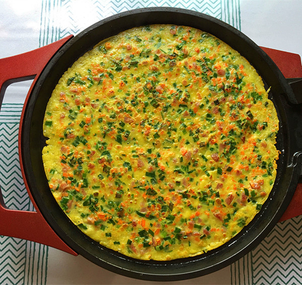 Egg Pie with Chives and Sausage recipe
