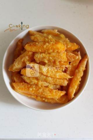 Baked Pumpkin with Salted Egg Yolk recipe