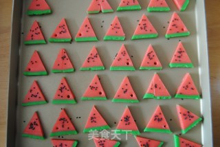 Watermelon Cookies recipe