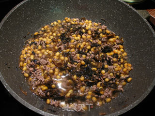 Braised Soybeans with Minced Beef and Mei Cai recipe