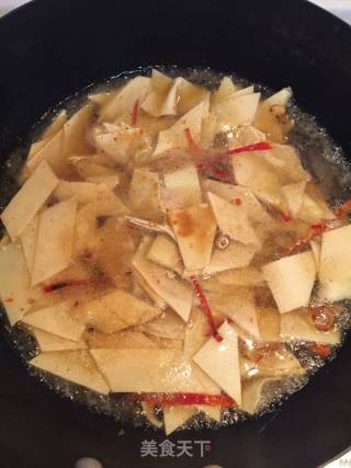 Dried Tofu with Hot Peppers recipe