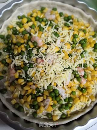 Corn Pea Pizza recipe