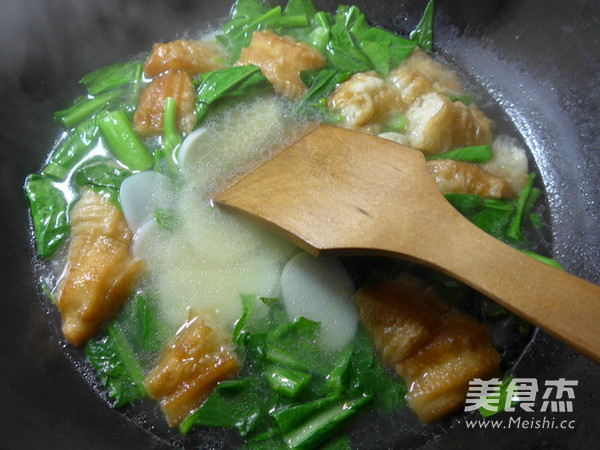 Rape Long You Tiao Rice Cake Soup recipe