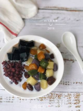 Potato Color Taro Balls recipe