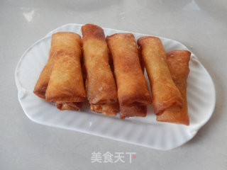 Banana Cheese Spring Rolls recipe