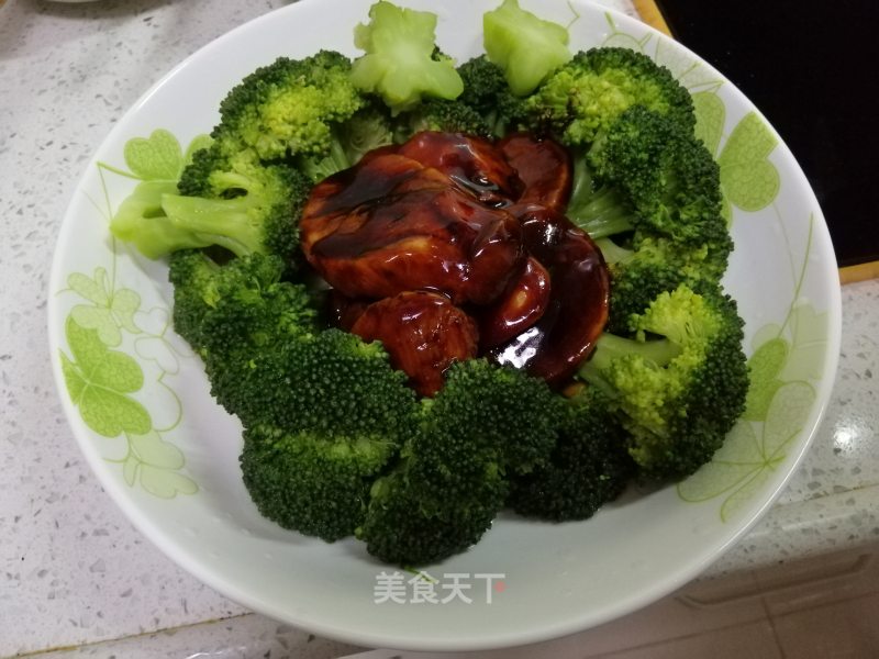 Pleurotus Eryngii with Oyster Sauce and Broccoli recipe