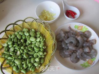 Fried Shrimp with Broad Beans recipe