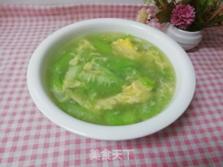 Loofah Duck Egg Soup recipe