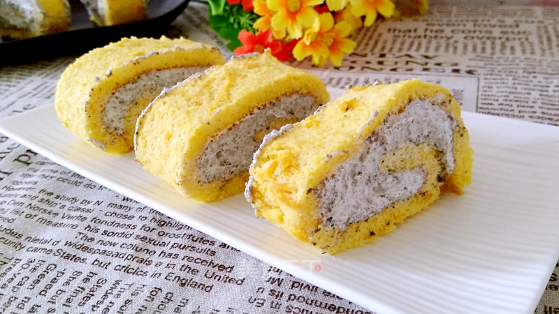 Aca 4th Baking Competition# Making Erotic Pumpkin Rolls with Seaweed and Salty Butter recipe