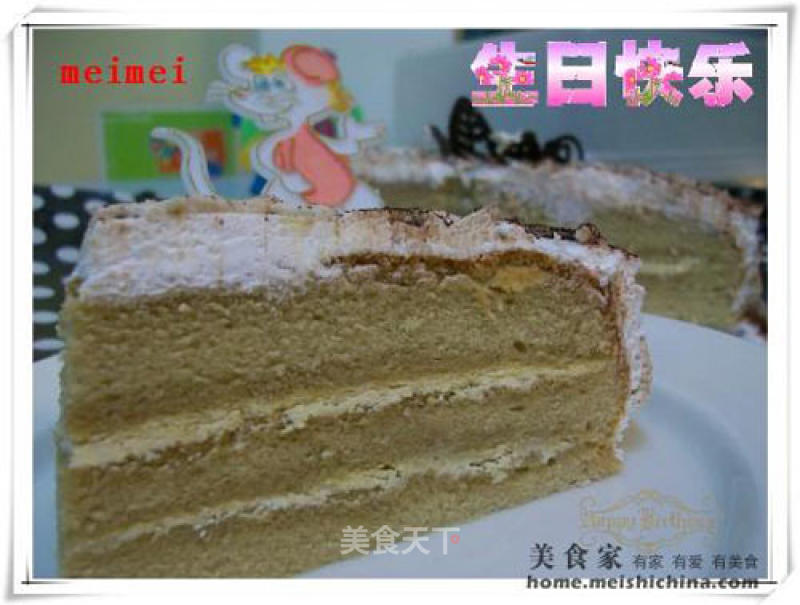 Birthday Cake @@咖啡 Cream Cake recipe