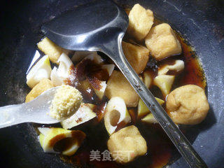 Braised Bamboo Shoots with Tofu in Oil recipe