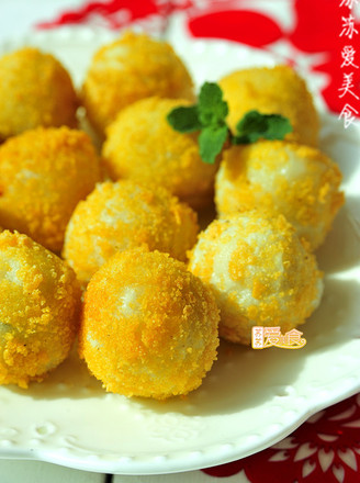 Golden Glutinous Rice Balls recipe