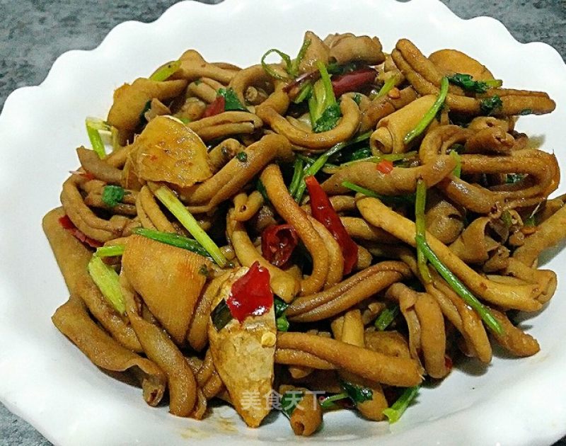 Spicy Fried Duck Intestines recipe