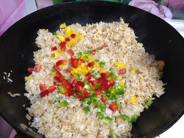 Fried Rice with Shrimp and Preserved Egg recipe
