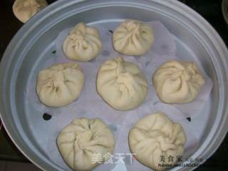 My Debut ~ Steamed Buns @@萝卜蛋烧肉包子 recipe