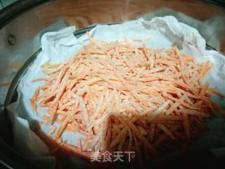 Kuaishou Steamed Vegetables-steamed Carrot Shreds recipe