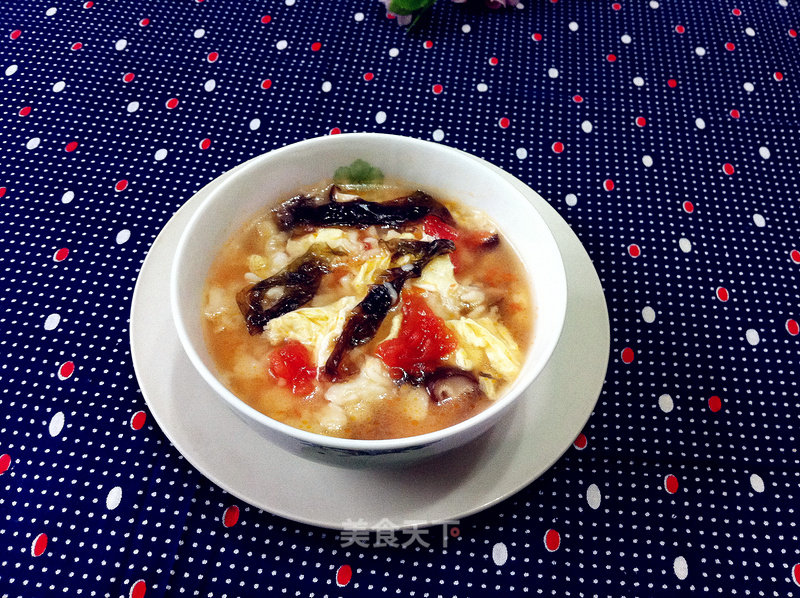 Seaweed and Egg Lump Soup recipe