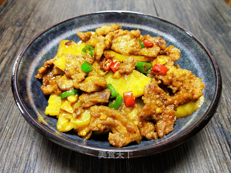 Stir-fried Potatoes with Crispy Pork recipe