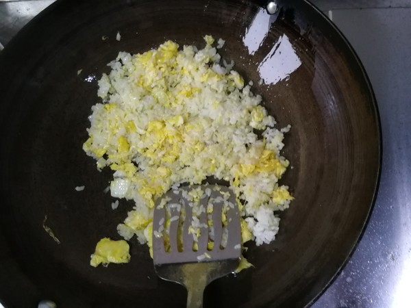 Fried Rice with Chopped Green Onion and Egg recipe