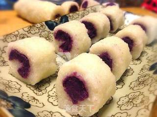Purple Sweet Potato Rice Cake recipe