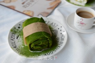 Net Red Matcha Towel Roll Cake recipe