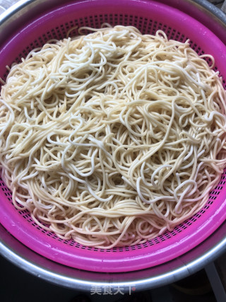 Green Pepper Shredded Pork Noodle recipe