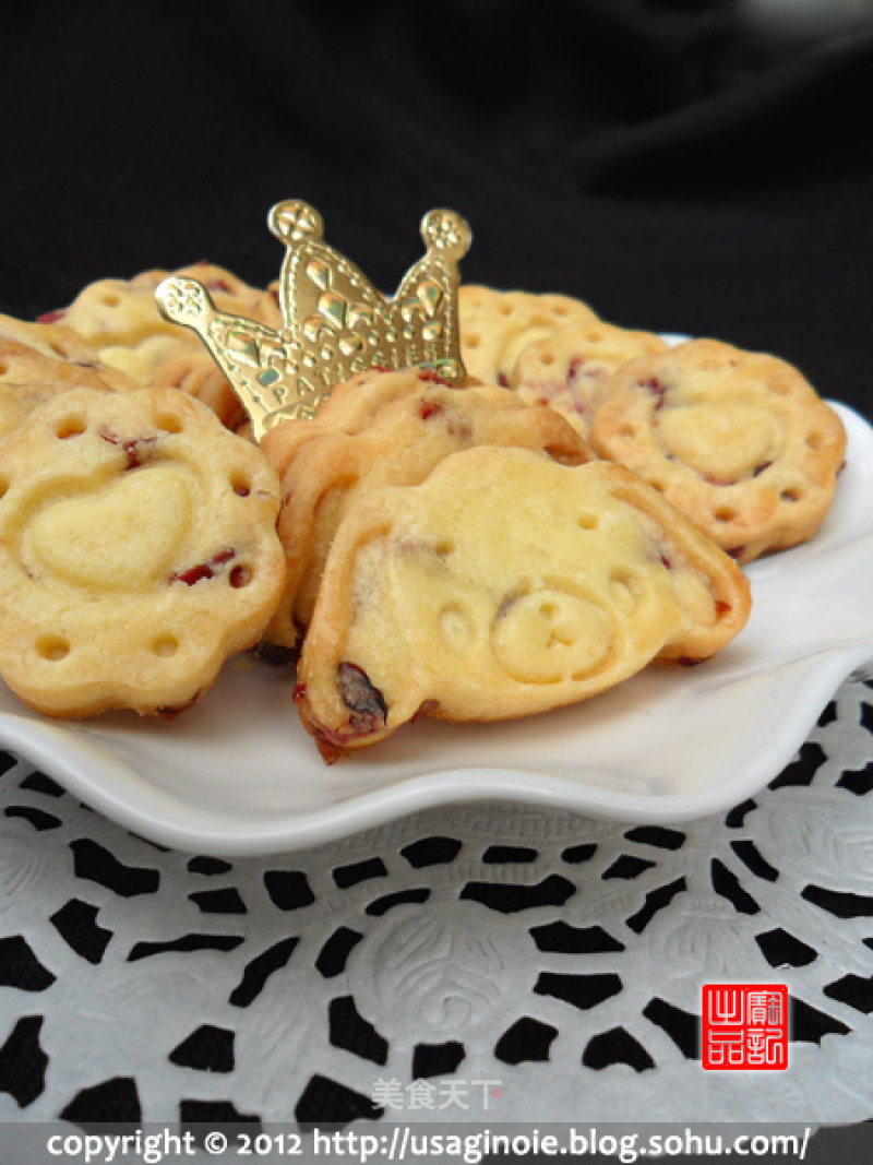 Cranberry Shortbread Cookies recipe