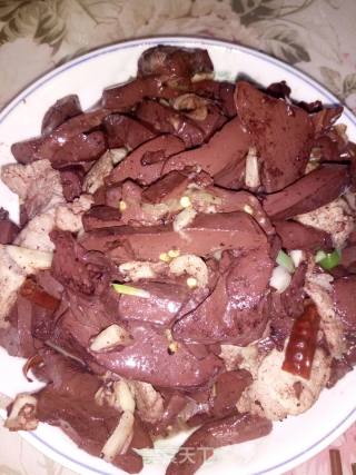 Garlic Pork Blood recipe