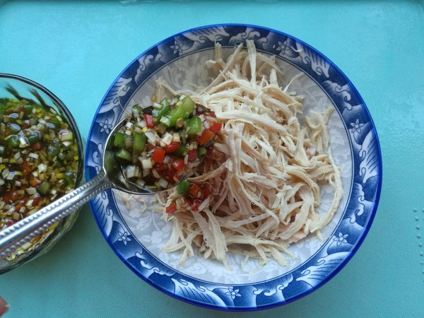 Chili Mochi Chicken Shreds recipe