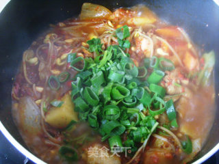 Korean Fried Spicy Chicken Soup recipe