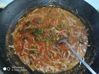 Enoki Mushroom Beef Soup recipe