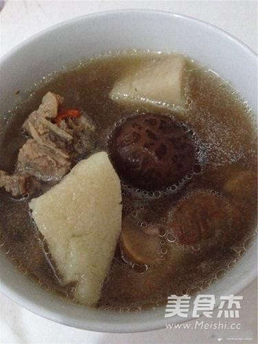 Yam Chestnut and Mushroom Pork Rib Soup recipe