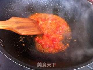 Stir-fried Rice Cake with Tomato recipe