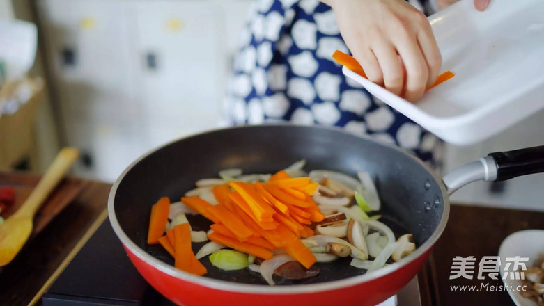 Pork Fried Udon with Shochu recipe