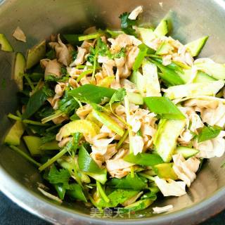 Tossed Cucumber and Bean Curd recipe