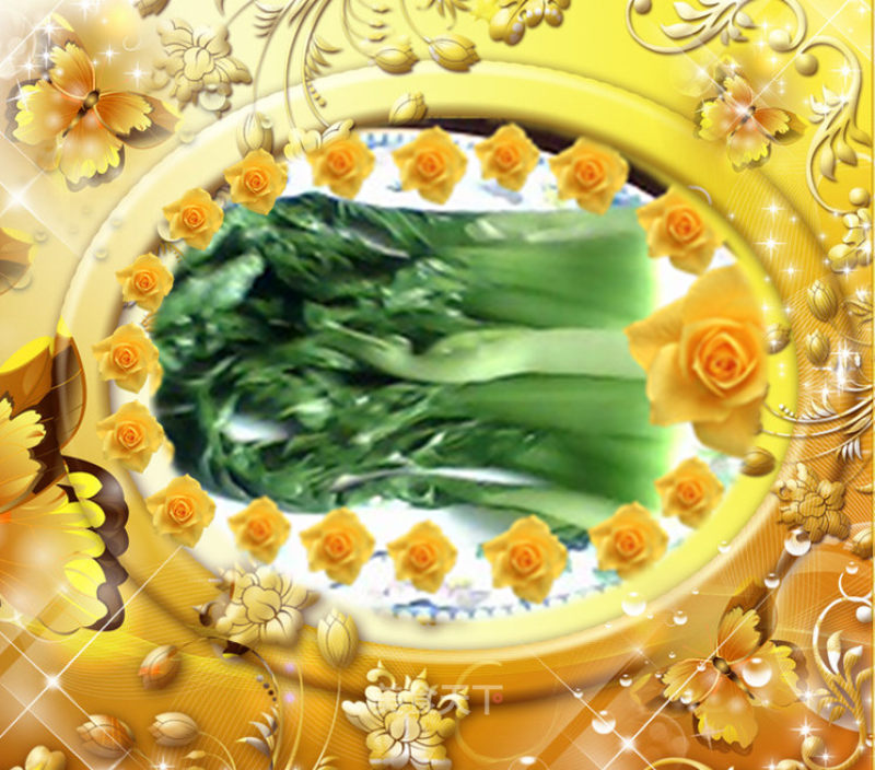 Vegetarian Stir-fried Rapeseed recipe