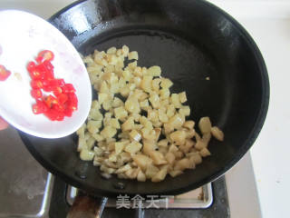 Fried Edamame with Dried Radish recipe