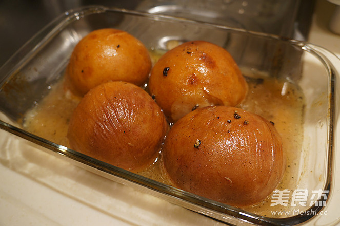 Baked Spice-flavored Peaches recipe