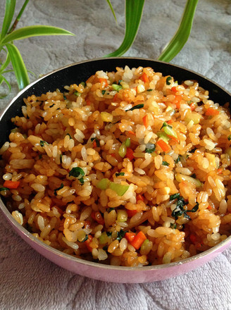 Fried Rice with Three Vegetables
