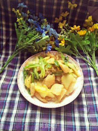 Fried Potatoes with Gluten in Oil recipe