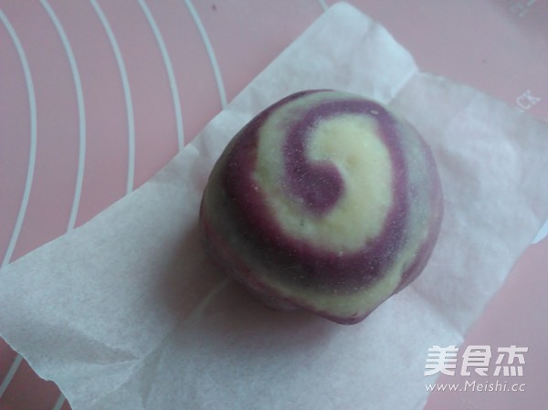 Spiral Purple Sweet Potato Bun recipe