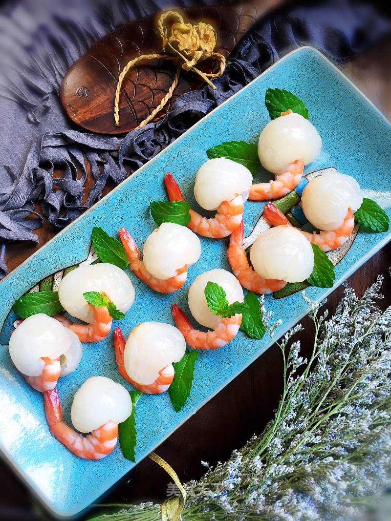 Lychee Stuffed Shrimp recipe