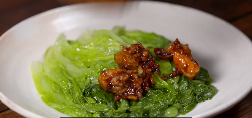 Lettuce in Oyster Sauce recipe