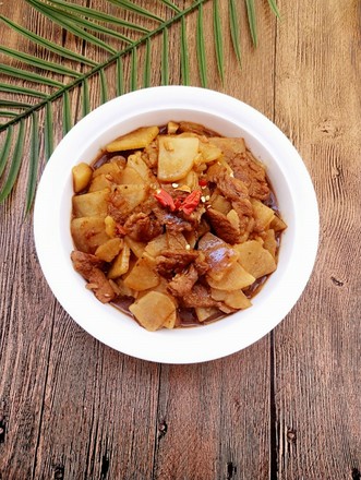 Fried Pork with Potato Chips recipe